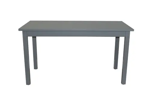 60" Gray Solid Wood Dining Table
