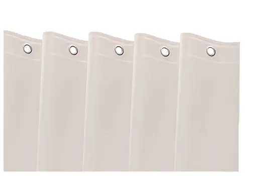 72" White Vinyl Shower Curtain Liner