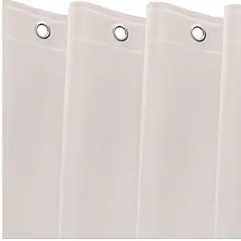72" White Vinyl Shower Curtain Liner