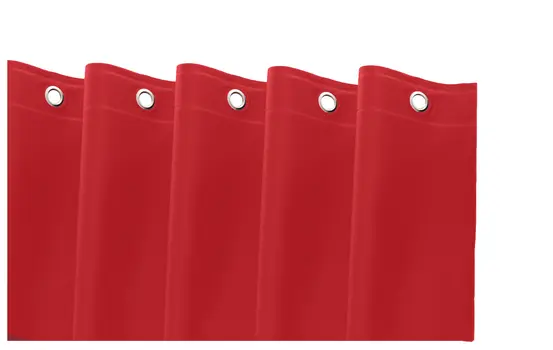 72" Red Vinyl Shower Curtain Liner