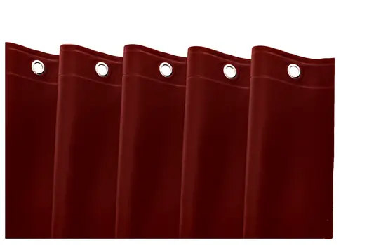 72" Burgundy Vinyl Shower Curtain Liner