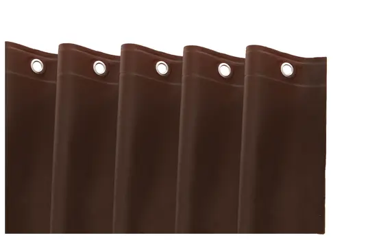 72" Dark Brown Vinyl Shower Curtain Liner