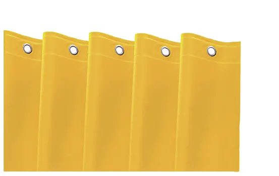 72" Yellow Vinyl Shower Curtain Liner