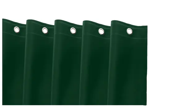 72" Dark Green Vinyl Shower Curtain Liner
