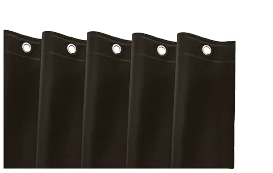72" Black Vinyl Shower Curtain Liner