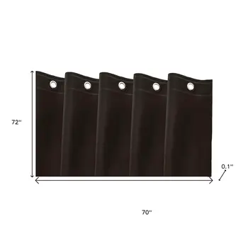72" Black Vinyl Shower Curtain Liner
