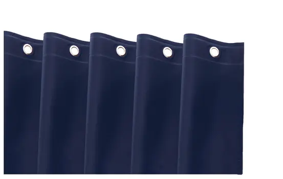 72" Navy Blue Vinyl Shower Curtain Liner