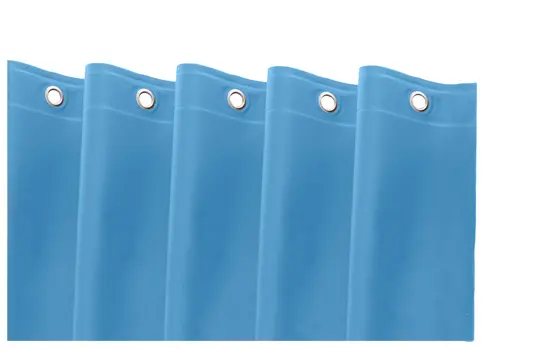 72" Sky Blue Vinyl Shower Curtain Liner