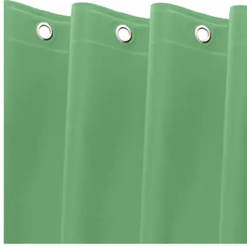 72" Green Vinyl Shower Curtain Liner