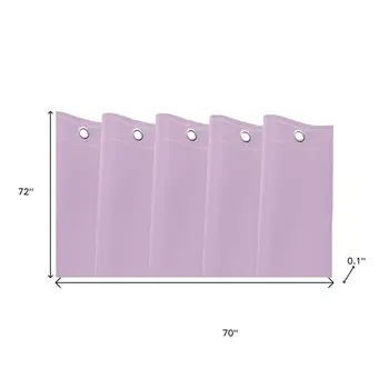 72" Lilac Vinyl Shower Curtain Liner
