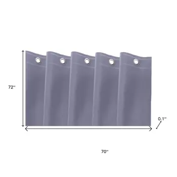 72" Blue Vinyl Shower Curtain Liner