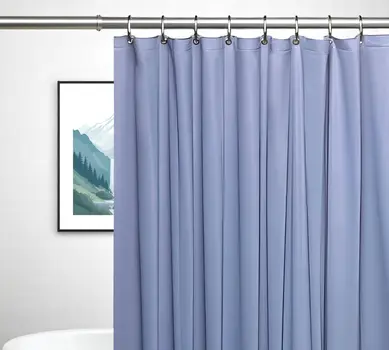 72" Blue Vinyl Shower Curtain Liner