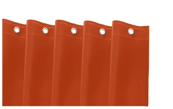 72" Terra Cotta Vinyl Shower Curtain Liner