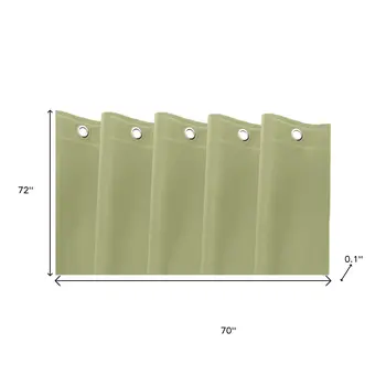 72" Moss Green Vinyl Shower Curtain Liner