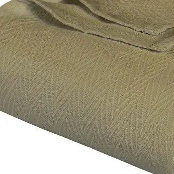 King Sage Cotton Woven Chevron Blanket