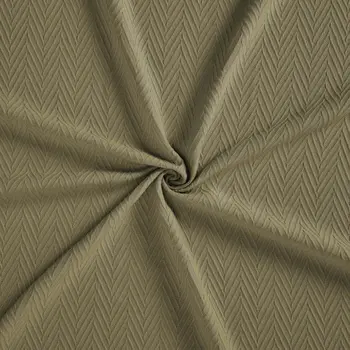 Twin Sage Cotton Woven Chevron Blanket