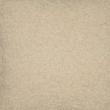 20" Beige Throw Pillow With Shag