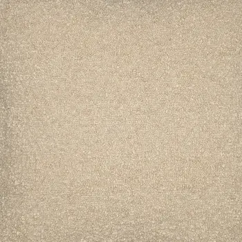24" Beige Throw Pillow With Shag