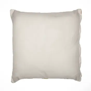 20" Navy Blue Check Throw Pillow With Embroidery