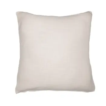 20" Ivory Red and Orange Geometric Cotton Blend Throw Pillow With Embroidery