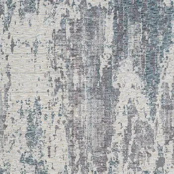 2' X 3' Gray and Ivory Abstract Area Rug