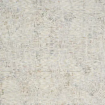 2' X 3' Ivory and Gray Abstract Area Rug