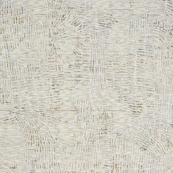 5' X 8' Ivory and Gray Abstract Area Rug