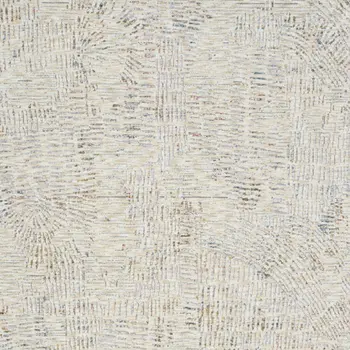 9' X 12' Ivory and Gray Abstract Area Rug