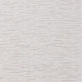 5' X 8' Beige and Ivory Wool Striped Hand Tufted Area Rug