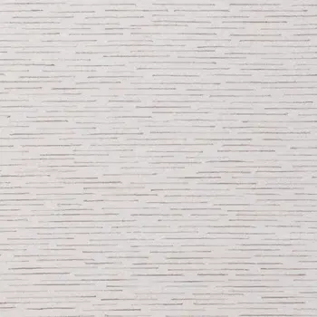 8' X 10' Beige and Ivory Wool Striped Hand Tufted Area Rug