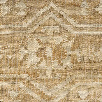 2' X 3' Brown Jute Medallion Hand Woven Area Rug