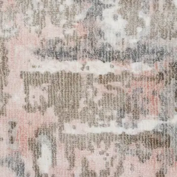 2' X 3' Gray and Pink Abstract Hand Loomed Area Rug