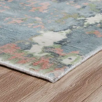 2' X 3' Gray and Yellow Abstract Hand Loomed Area Rug