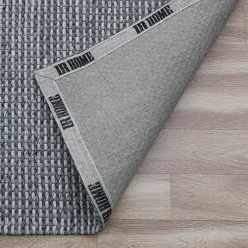 2' X 3' Gray Wool Striped Hand Woven Area Rug
