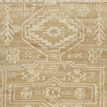 5' X 8' Brown Medallion Hand Woven Area Rug