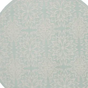 5' X 7' Ivory Blue and Gray Abstract Non Skid Area Rug