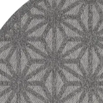 5' X 7' Ivory Blue and Gray Floral Non Skid Area Rug