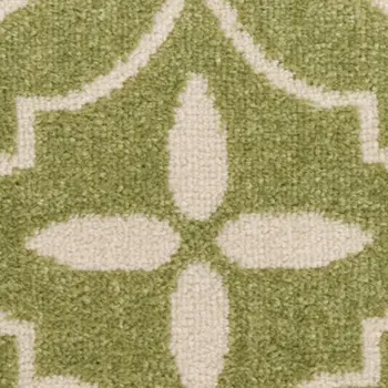 6' X 9' Ivory Black and Gray Floral Non Skid Area Rug
