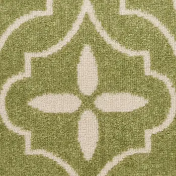 6' X 9' Ivory Black and Gray Floral Non Skid Area Rug