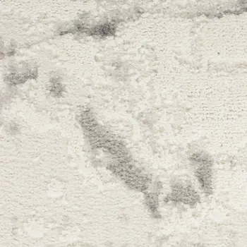 5' X 7' Ivory Gray and Brown Abstract Non Skid Area Rug
