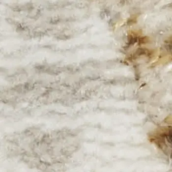 5' X 7' Beige Blue and Ivory Chevron Distressed Non Skid Area Rug