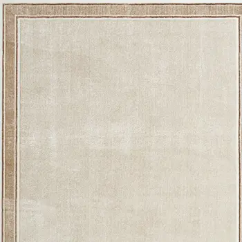 5' X 7' Ivory and Brown Geometric Non Skid Area Rug