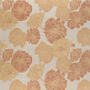 8' X 10' Coral And Beige Floral Indoor Outdoor Area Rug