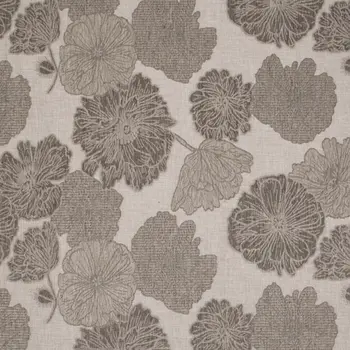 8' X 10' Taupe And Ivory Floral Indoor Outdoor Area Rug