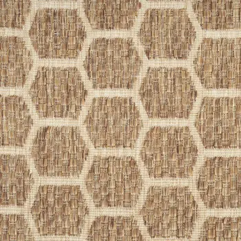 5' X 7' Beige Ivory and Gray Abstract Non Skid Area Rug