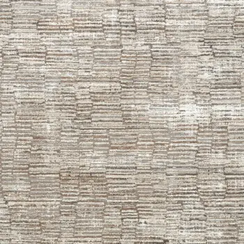 5' X 7' Brown and Ivory Abstract Non Skid Area Rug