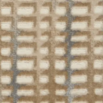 5' X 7' Beige And Blue Abstract Indoor Outdoor Area Rug