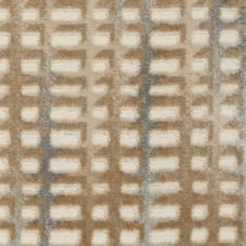 5' X 7' Beige And Blue Abstract Indoor Outdoor Area Rug