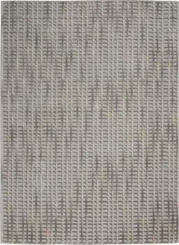 5' X 7' Beige And Gray Abstract Indoor Outdoor Area Rug
