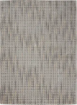 5' X 7' Beige And Gray Abstract Indoor Outdoor Area Rug